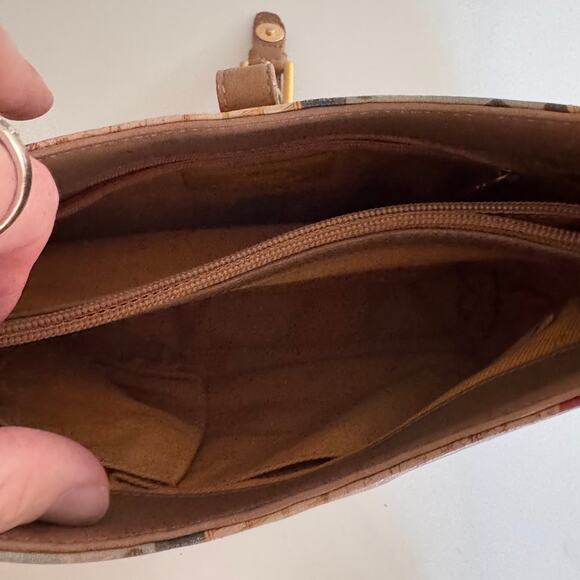 Icon Los Angeles Vintage Leather Geisha Painted Shoulder Bag Purse - Picture 7 of 11